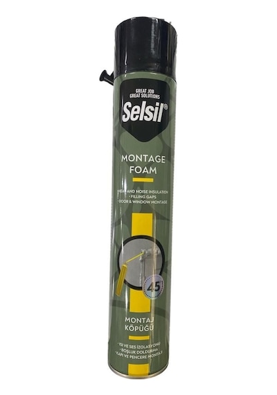 Selsil Tam Dolum Poliüratan Montaj Köpüğü 845 Gr