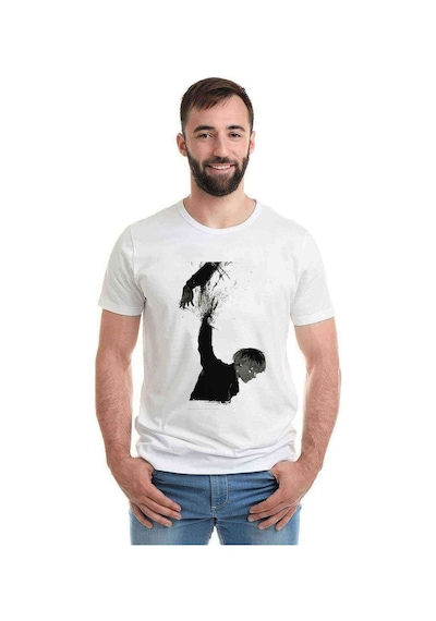 Anime Tokyo Ghoul Anteiku Baskılı Beyaz Erkek Tshirt (530988338)