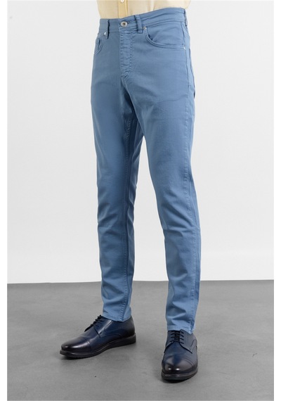 İmza A.turkuaz 5 Cep Düz Paça Gabardin Slim Fit Pamuklu Pantolon 1003260318