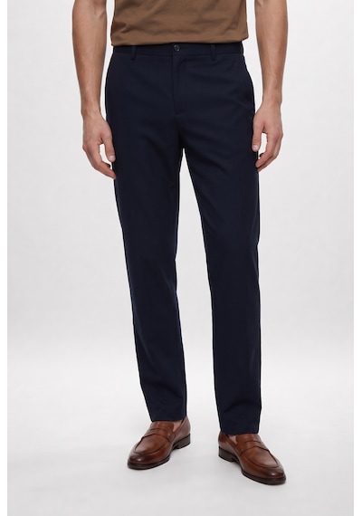 D'S Damat Ds Damat Comfort Fit Lacivert Keten Karışımlı Chino Pantolon 6hc03ort01350 Çok Renkli
