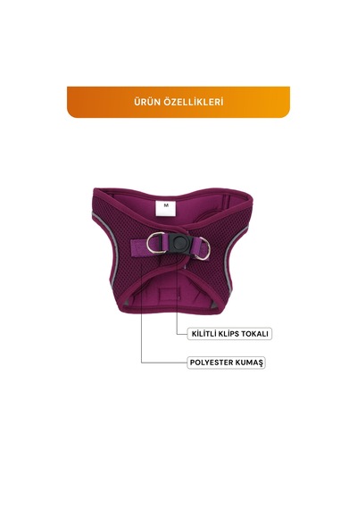 Kediler Ve Köpekler İçin Rahat, Dayanıklı Göğüs Tasması M