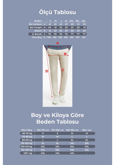 Goffra Erkek Ultra Esnek Relaxed Beli Lastikli Jogger Pantolon Krem M702-r0433-06 Krem