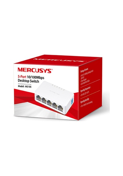 TP-Link MERCUSYS MS105 5 PORT 10/100 MASAÜSTÜ SWITCH (YÖNETİLEMEZ)