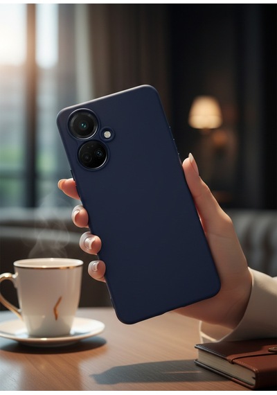 Tecno Camon 19 Pro Uyumlu İçi Kadife Kamera Korumalı Renkli Silikon Kılıf