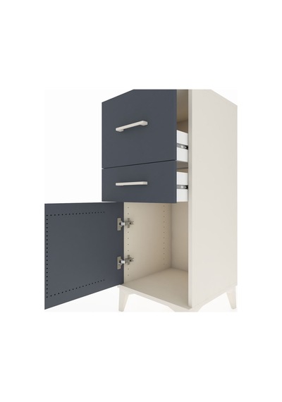 Hyperion Komodin 2 Çekmeceli Tek Kapaklı 44x44x106 Aytaşı-ant... Aytaşı