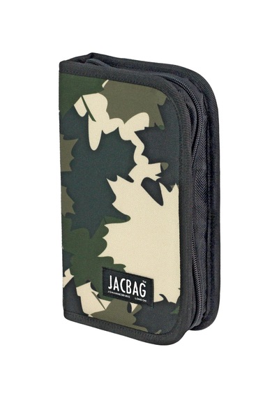 Jacbag Cover -sert Kapaklı Lastikli Kalem Kutusu Cover-haki Camoflora renkli