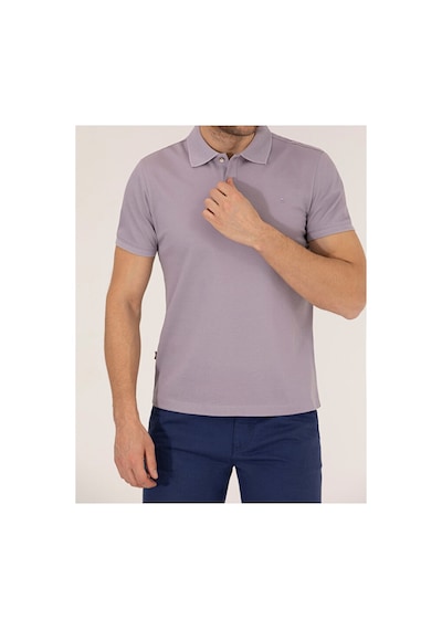 Pierre Cardin Slim Fit Polo Yaka Merserize Tişört 50262665-vr034 Pembe