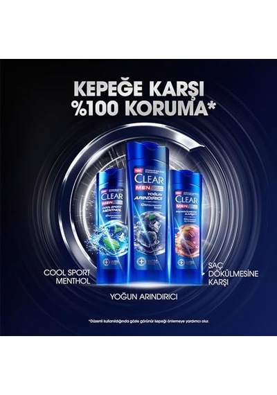 Men Kepeğe Karşı Etkili Şampuan Yoğun Arındırıcı Kömür İle 350 Ml
