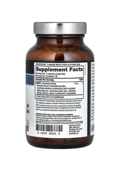 Qualıty Of Lıfe Kinoko Platinum Ahcc, 60 Vegi Capsul.abd Men...