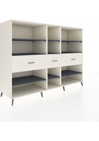 Kronos Dolap 9 Raflı 3 Çekmeceli 220x59x163 Aytaşı-antrasit/ayta Aytaşı-antrasit/aytaşı Kronos Dolap 9 Raflı 3 Çekmeceli 220x59x163 Aytaşı-antrasit/ayta Aytaşı-antrasit/aytaşı
