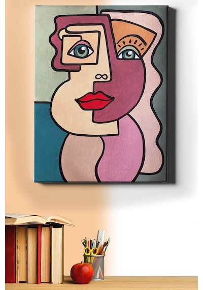 Webstyle Sayılarla Boyama Seti Kasnaklı Soyut Bakış 60 X 75 Cm