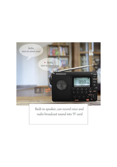 Retekess V115 Kısa Dalga Radyo Am Fm Radyo