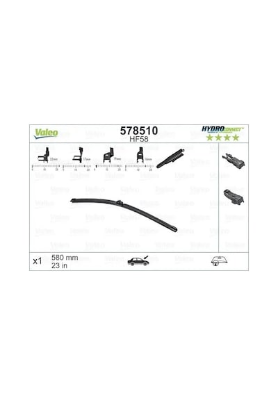 Valeo 578510 Silecek Supurgesi Tek 50516542