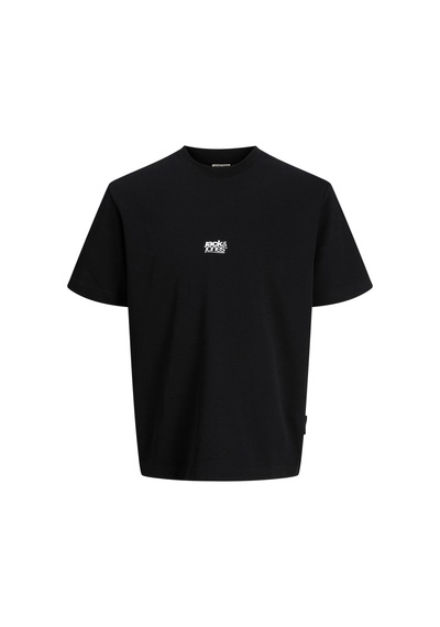 Jack & Jones Breeze Front Print Erkek Siyah Tişört 12298989-b Jack & Jones Breeze Front Print Erkek Siyah Tişört 12298989-b