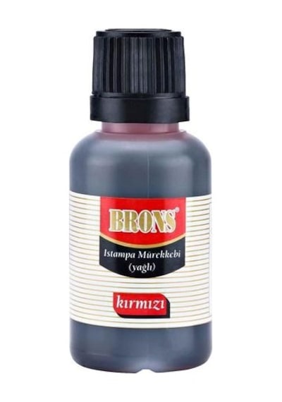 Brons Istampa Mürekkebi Yağlı 30 Cc Br-316 Kırmızı