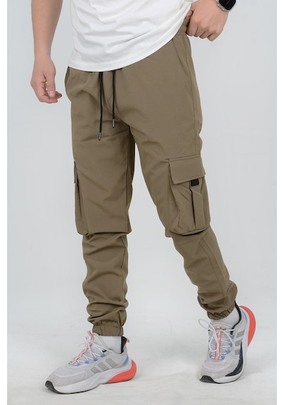 Edwoxmen Erkek Slim Fit Cepli Beli Ve Paçası Lastikli İnce Spor Pantolon Yeşil Edw071-yeşil Yeşil
