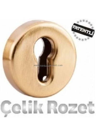 Sarı Yale Çelik Rozet Eski Tip Kapılar İçin