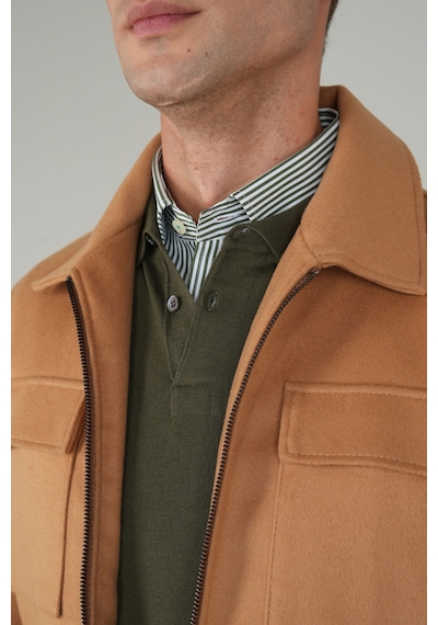 Bisse Erkek Kısa Kaşe Mont Camel Mnt24k24005 D70 Camel