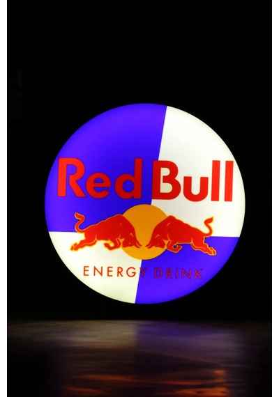 Red Bull Tasarımlı Dekoratif Aydınlatma Gece Lambası Çok Renkli