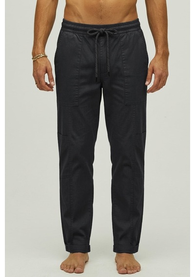 Vouvant Pant Siyah Kargo Cepli Erkek Pantolon