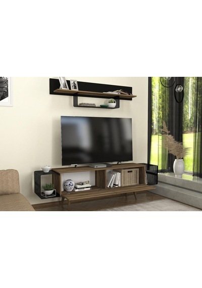 Dekorister Oltre Tv Ünitesi Ceviz - Siyah