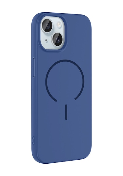 Apple Uyumlu iPhone 15 Kılıf M-safe Şarj Özellikli Sys Meta Kapak - Rose Pembe Rose Pembe