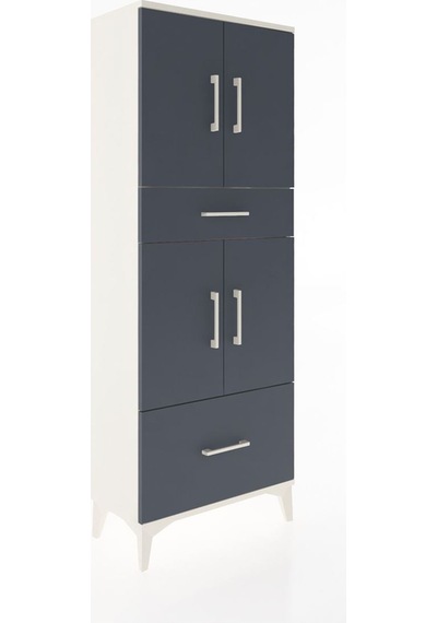 Arges Dolap 4 Raflı 2 Çekmeceli 4 Kapaklı 60x30x163 Aytaşı-an... Aytaşı