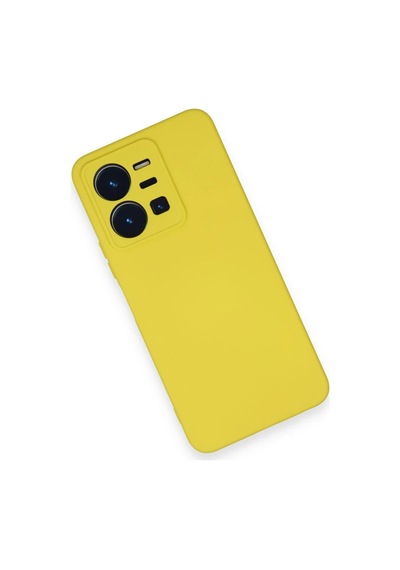 Newface - 91 - Vivo Y35 Kılıf Nano İçi Kadife Silikon - Aconcept - - Sarı