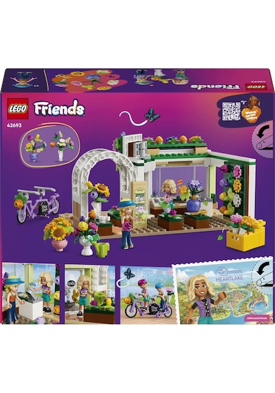 LEGO® Friends Yaratıcı Çiçek Dükkanı 42693 - 7 Yaş Üzeri Çocuklar için Mini Bebek İçeren Yaratıcı Oyuncak Yapım Seti (377 Parça)