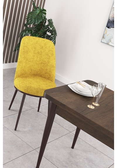 Canisa Concept Nil Serisi 70x110 Sabit Mutfak Masası Takımı Barok Desen Masa 2 Hardal Sandalye Hardal Sandalyeler Barok Masa Canisa Concept Nil Serisi 70x110 Sabit Mutfak Masası Takımı Barok Desen Masa 2 Hardal Sandalye Hardal Sandalyeler Barok Masa