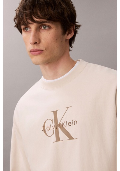 Calvin Klein Erkek Sweatshirt Kum