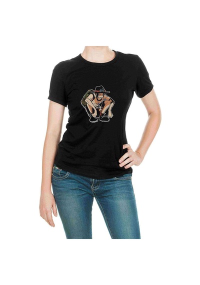 Anime One Piece Luffy Baskılı Siyah Kadın Tshirt