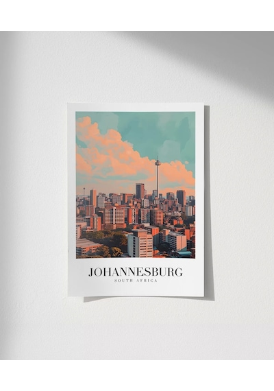 Çerçevesiz Poster Johannesburg Güney Afrika Seyahat