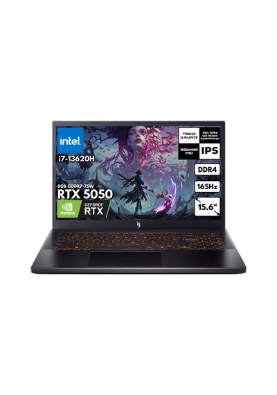Acer Nitro V15 NH.QZ7EY.005HMF55 i7-13620H 48 GB 2 TB SSD 8 GB 15.6" W11H Dizüstü Bilgisayar