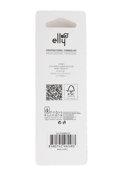Elly Gold Series Profesyonel Eğimli Cımbız Kaş Alma Ve Tüy Temizleme Cımbızı
