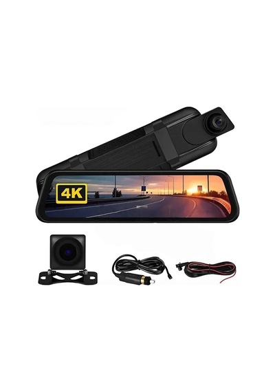 Vtn-410 4k Ips Ekran Tam Dokunmatik 9.66 Dikiz Ayna Araç Içi Kamera 4k Ön 1080p Arka Carplay