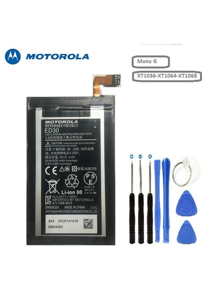 Motorola Moto G Ed30 G2 Xt1036-xt1064-xt1068 Batarya Pil Ve Tamir Seti