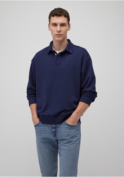 Mavi - Lacivert Polo Sweatshirt 0611689-84371 Lacivert