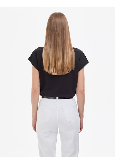 Pierre Cardin Kadın Siyah Tişört Basic 50325454-vr046
