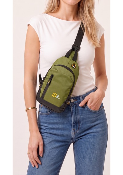 Esvelans Unisex Çapraz Askılı Göğüs Ve Omuz Çantası Body Bag İkili Set Haki - Lacivert