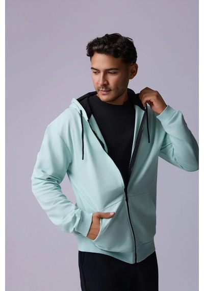 Defys Defy S Erkek Oversize Kapüşonlu Fermuarlı Cepli Sweatshirt Su Yeşili - 527577758 Su Yeşili Defys Defy S Erkek Oversize Kapüşonlu Fermuarlı Cepli Sweatshirt Su Yeşili - 527577758 Su Yeşili