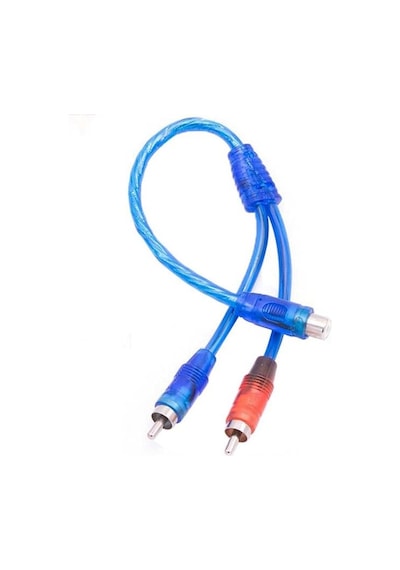 Powermaster Pm-17604 1 Dişi 2 Erkek Rca Y Kablo 30 Cm Silikon Kaplı Ses Ve Anfi Bağlantı Kablosu