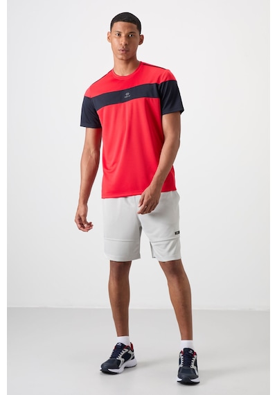 Tommy Life Kırmızı Polyester Nefes Alan Dokulu İnce Esnek Standart Fit Erkek Performans T-shirt - 88396 Kirmizi