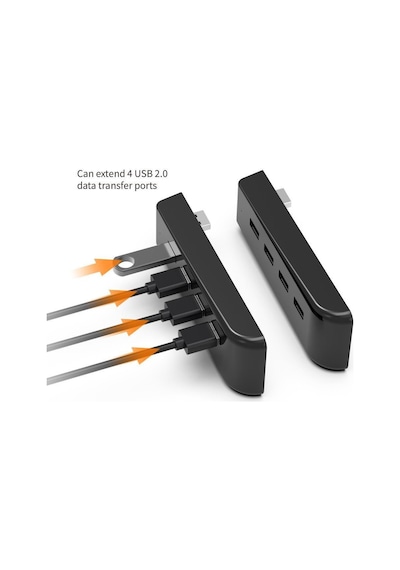 Dobe Pc Ps5 Usb-hub Çoklayıcı 4 Portlu