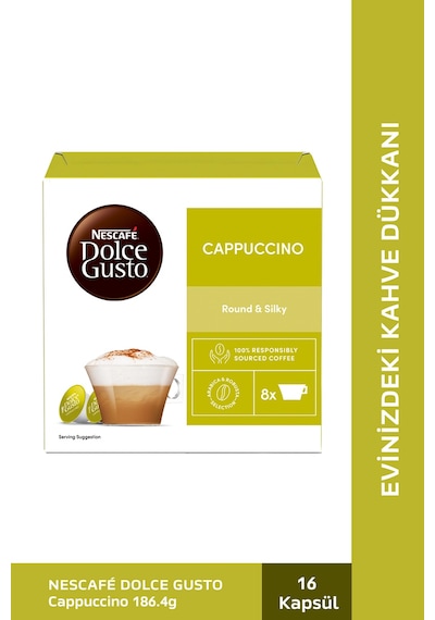 Nescafe Dolce Gusto Cappuccino Kapsül Kahve 16'lı