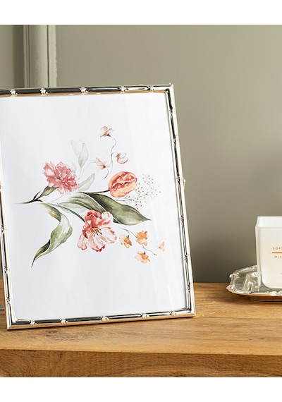 English Home Bamboo Metal  Çerçeve  Silver