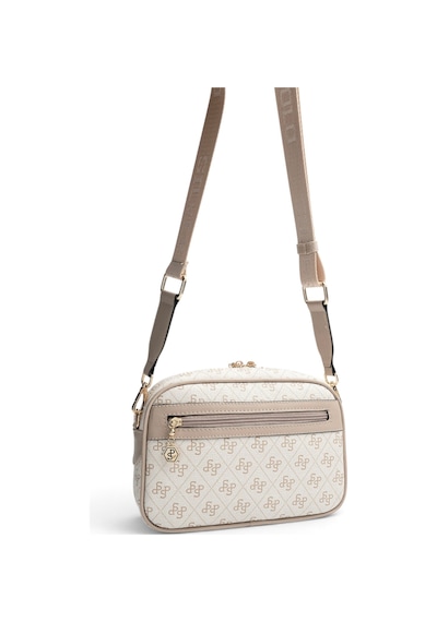Silver & Polo Silver Polo Bej - Kum Monogram Kadın Çapraz Çanta Sp1297