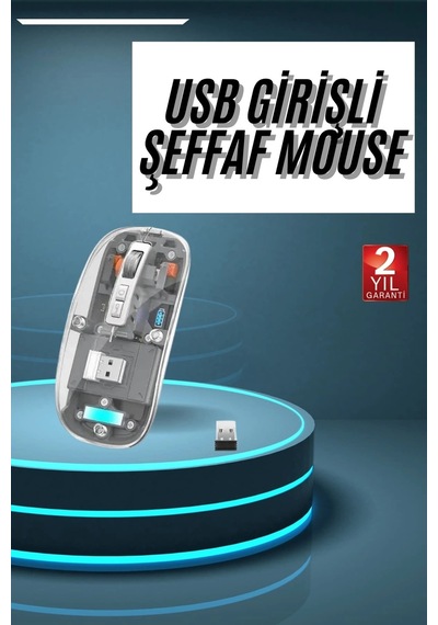 Kablosuz Mouse Fare Şarjlı Bluetooth Wireless Çift Modlu Sessiz 20991039