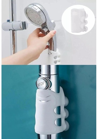 Silikon Vantuzlu Duş Başlığı Tutacağı, Vakumlu Kanca İle Banyo Başlığı Askı Aparatı