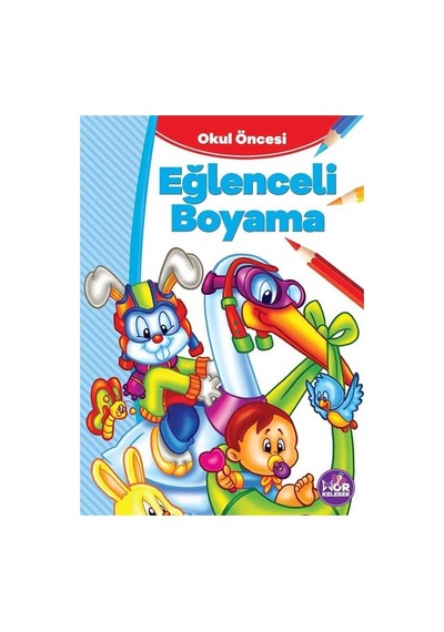 Okul Öncesi Eğlenceli Boyama- Mor Kelebek